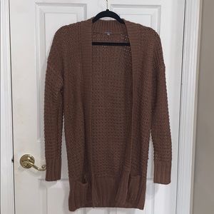 Knit cardigan with pockets